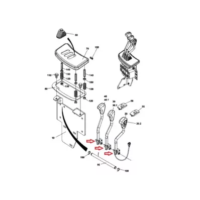 Zestaw naprawczy mocowania dźwigni rozdzielacza JUNGHEINRICH 51078980