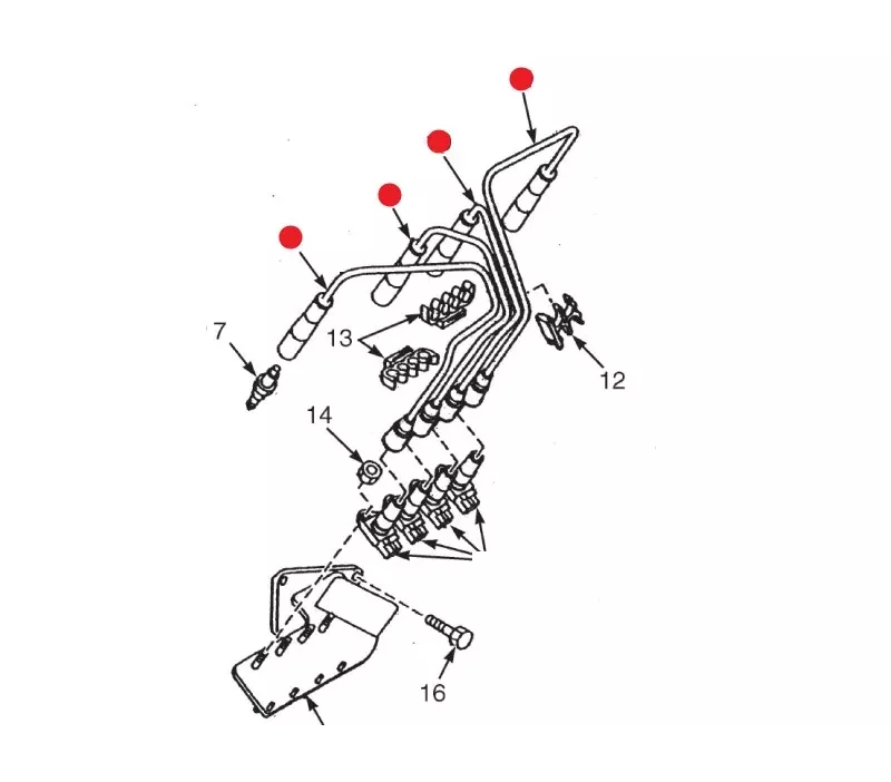 Przewody zapłonowe YALE silnik: 2.2L (LPG)