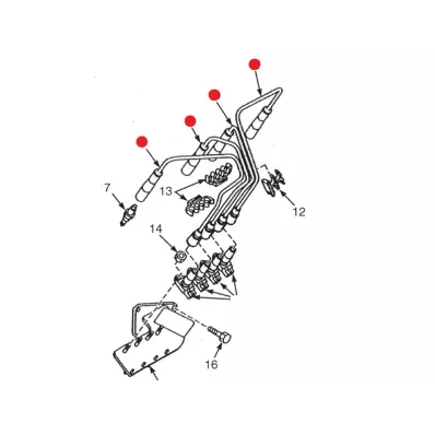 Przewody zapłonowe YALE silnik: 2.2L (LPG)