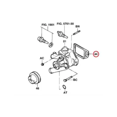 Uszczelka podstawy pompa wody TOYOTA 3Z