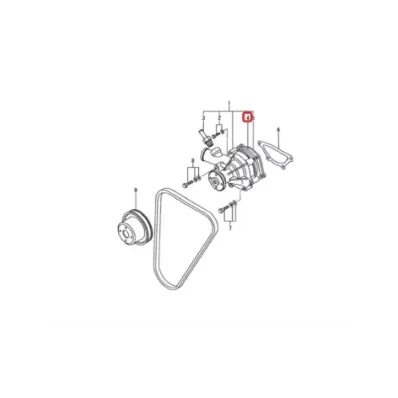 Uszczelka pompa wody MITSUBISHI S3L - DUŻA