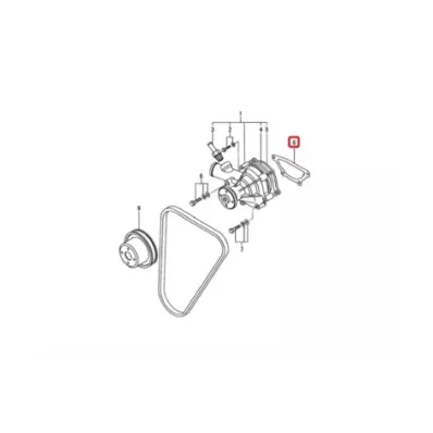 Uszczelka pompa wody MITSUBISHI S3L - MAŁA
