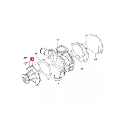 Pompa wody TOYOTA 1DZIII