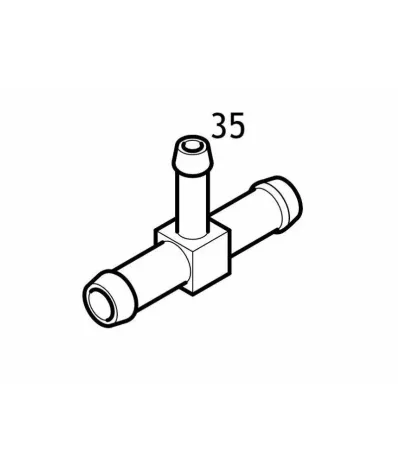 Króciec (trójnik wodny) układu (przewodów) chłodzenia LINDE (35)