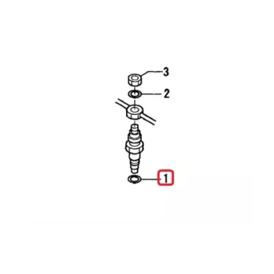 Uszczelka wtrysku MITSUBISHI S3L2 - MIEDŹ