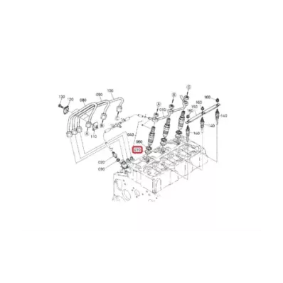 Podkładka wtryskiwacza KUBOTA D905