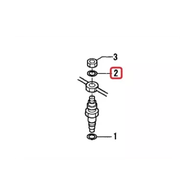 Uszczelka wtrysku MITSUBISHI 4DQ5 - ALUMINIUM