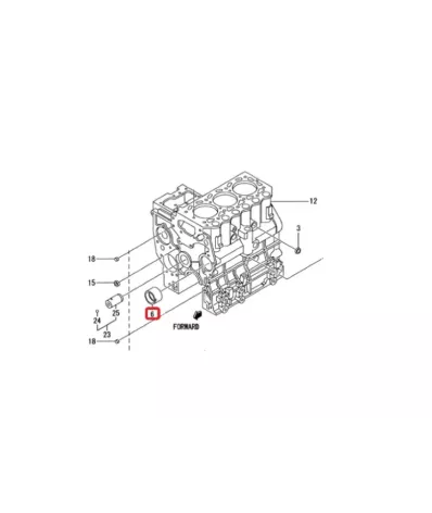 Panewki (tulejki) wałka rozrządu MITSUBISHI S3L2 - STD