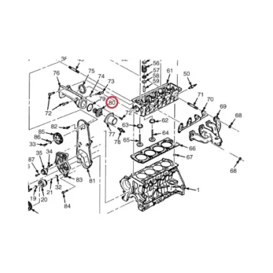 Termostat silnika GM 2.4L 8V
