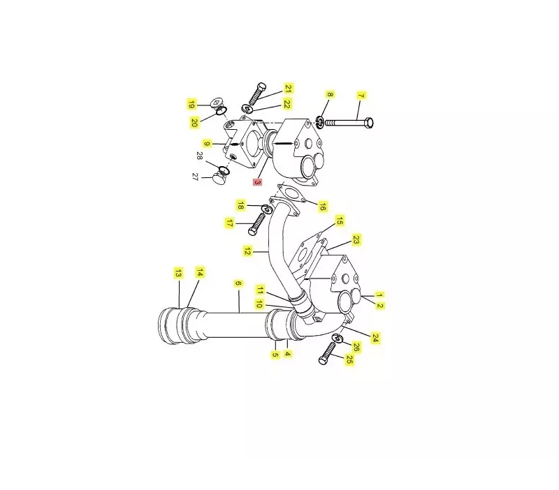 Termostat silnika PERKINS TAG2A ELEKTROPAK