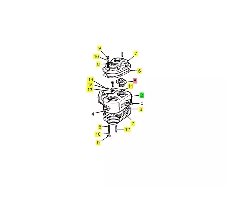 Termostat silnika PERKINS TWG3 GENERATING SETS