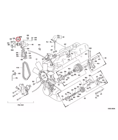 Termostat silnika TOYOTA EK100