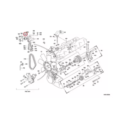 Termostat silnika TOYOTA EK100