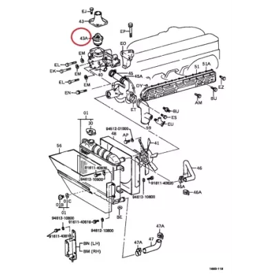 Termostat silnika TOYOTA EH700