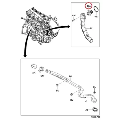 Termostat silnika TOYOTA 1KD