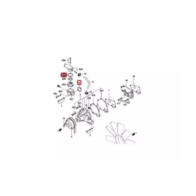 Uszczelka termostatu silnika MITSUBISHI S4S-DT