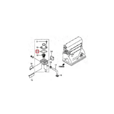 Uszczelka termostatu silnika MITSUBISHI S4S