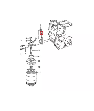 Uszczelka podstawy filtra oleju VOLKSWAGEN (VW) ADF - TYP A