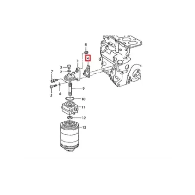 Uszczelka podstawy filtra oleju VOLKSWAGEN (VW) ADF - TYP A