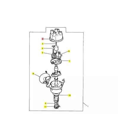 Kopułka aparatu zapłonowego PERKINS G4.236 (G4236)