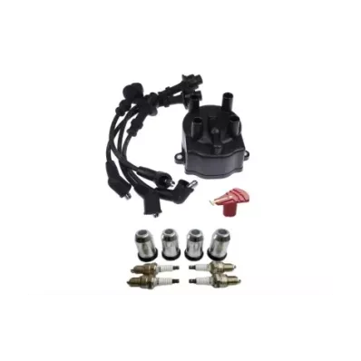 Komplet zapłonu TOYOTA 5K - ALL (kopułka, palec, przewody, świece, szklanki, uszczelki) - wózek widłowy