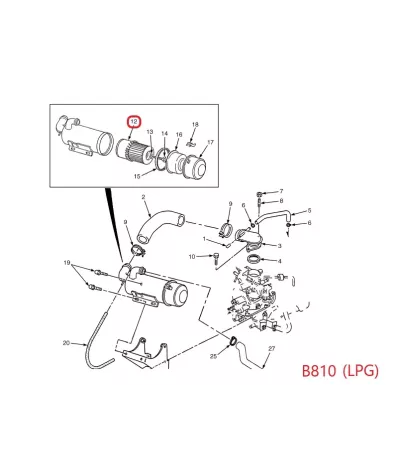 Filtr powietrza YALE SERIA: (B810) - LPG