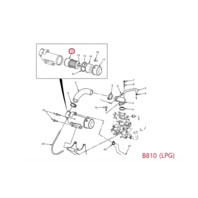 Filtr powietrza YALE SERIA: (B810) - LPG