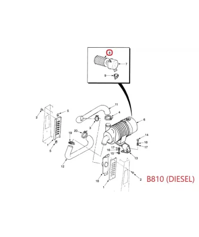 Filtr powietrza YALE SERIA: (B810) - DIESEL