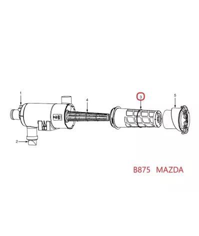 Filtr powietrza YALE SERIA: (B875) - MAZDA