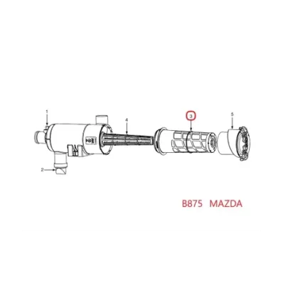 Filtr powietrza YALE SERIA: (B875) - MAZDA