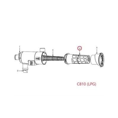 Filtr powietrza YALE SERIA: (C810) - LPG