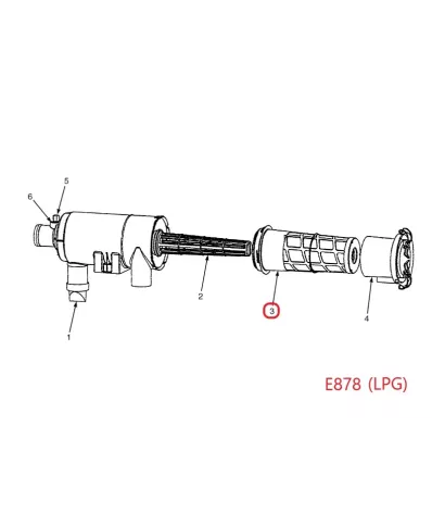 Filtr powietrza YALE SERIA: (E878) - LPG