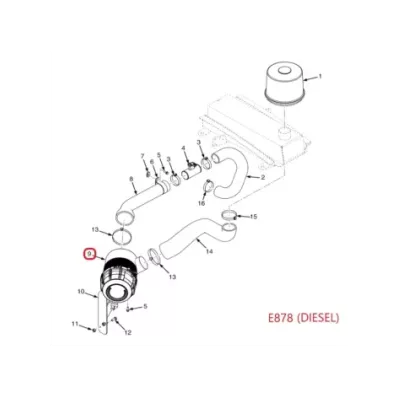 Filtr powietrza YALE SERIA: (E878) - DIESEL