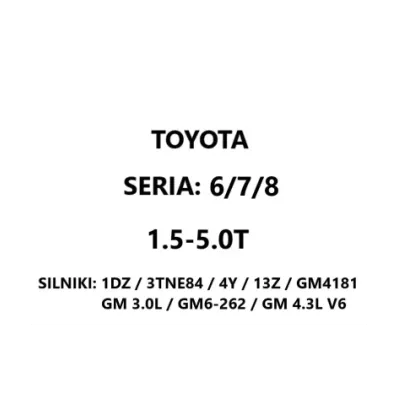 Filtr powietrza TOYOTA SERIA: 6/7/8