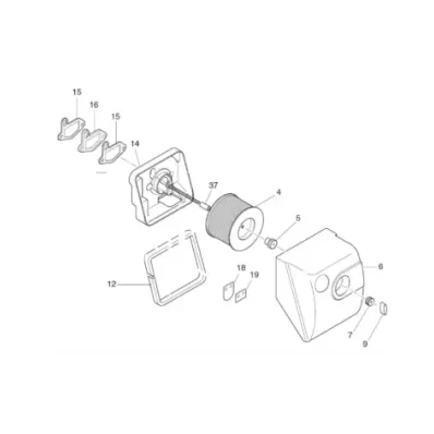 Filtr powietrza (kompletny) HATZ 1B20