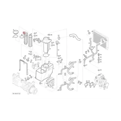 Filtr hydrauliki (hydrauliczny) LINDE SERIA: 391-01 - Z MOCOWANIEM