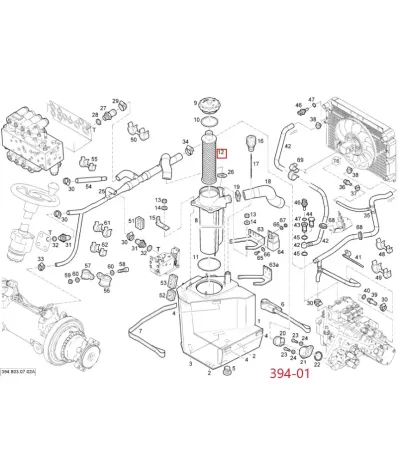 Filtr hydrauliki (hydrauliczny) LINDE SERIA: 394-01
