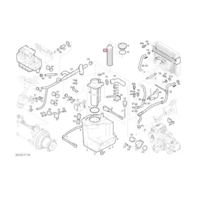 Filtr hydrauliki (hydrauliczny) LINDE SERIA: 394-02