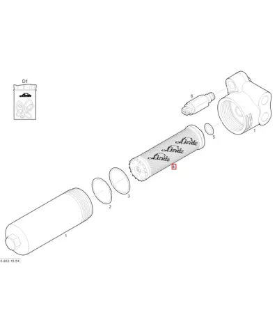 Filtr hydrauliki (hydrauliczny) LINDE SERIA: 394-02