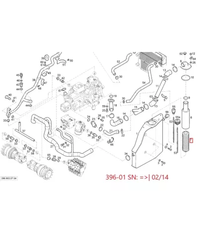 Filtr hydrauliki (hydrauliczny) LINDE SERIA: 396-01