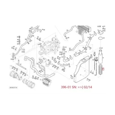 Filtr hydrauliki (hydrauliczny) LINDE SERIA: 396-01