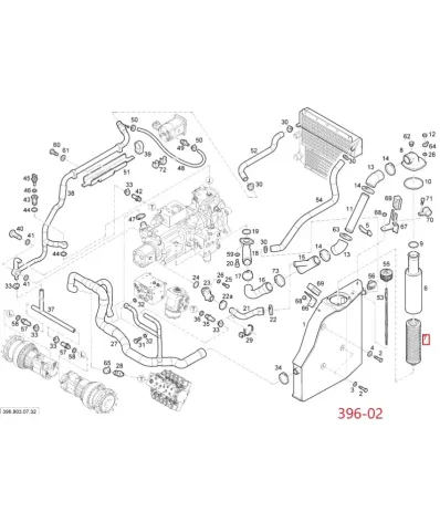 Filtr hydrauliki (hydrauliczny) LINDE SERIA: 396-02