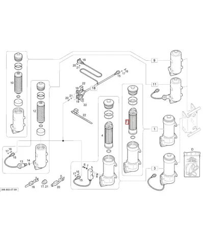 Filtr hydrauliki (hydrauliczny) LINDE SERIA: 396-02