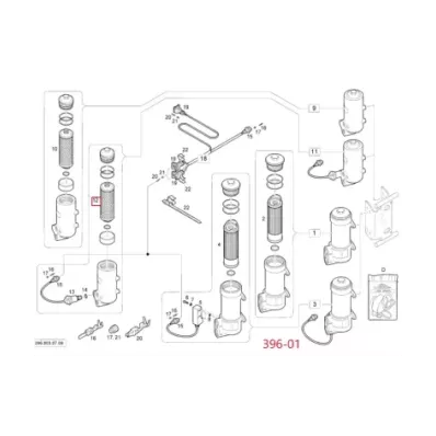 Filtr hydrauliki (hydrauliczny) LINDE SERIA: 396-01
