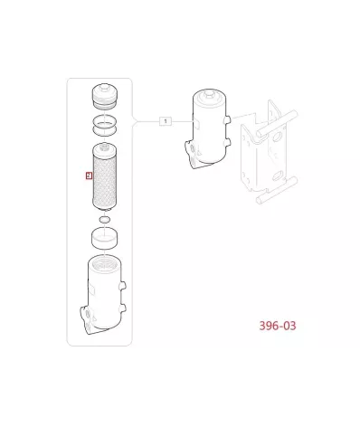 Filtr hydrauliki (hydrauliczny) LINDE SERIA: 396-03