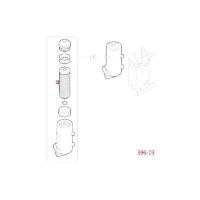 Filtr hydrauliki (hydrauliczny) LINDE SERIA: 396-03