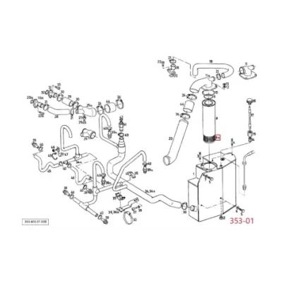 Filtr hydrauliki (hydrauliczny) LINDE SERIA: 353-01