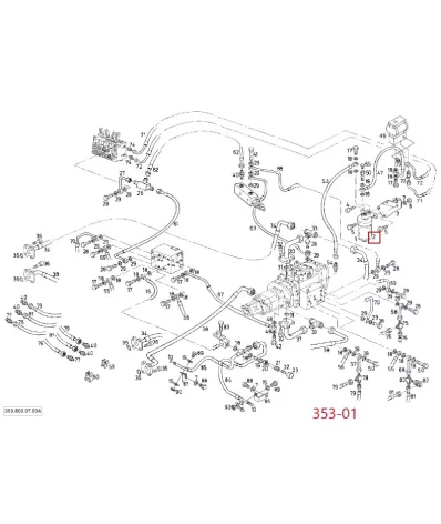 Filtr hydrauliki (hydrauliczny) LINDE SERIA: 353-01