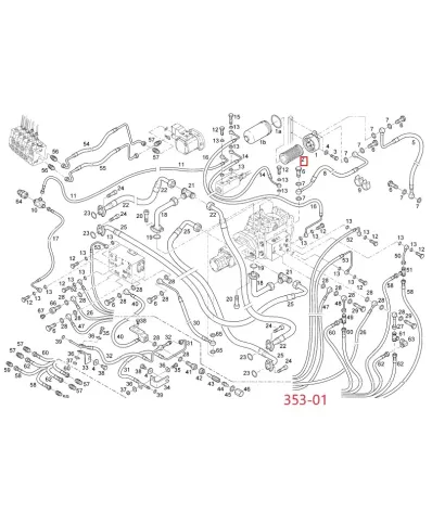 Filtr hydrauliki (hydrauliczny) LINDE SERIA: 353-01