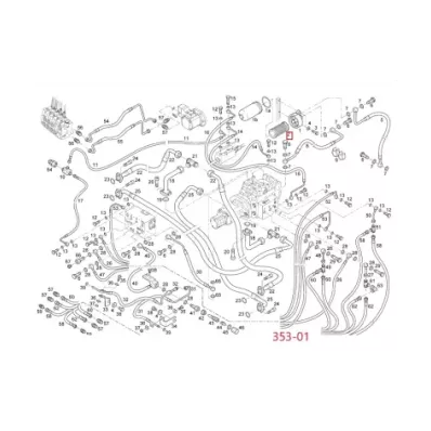 Filtr hydrauliki (hydrauliczny) LINDE SERIA: 353-01